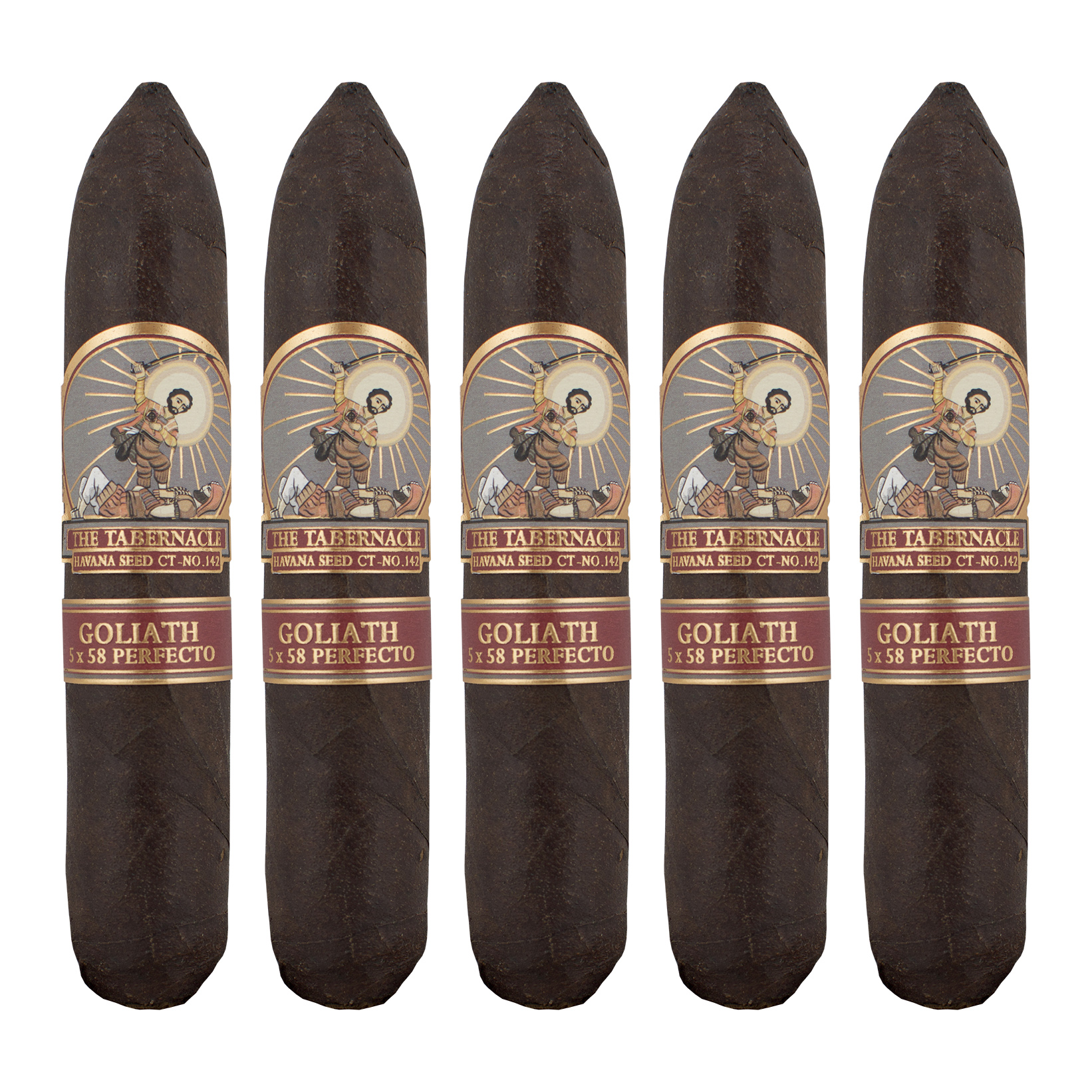 The Tabernacle Havana Seed Goliath Perfecto Cigar - 5 Pack